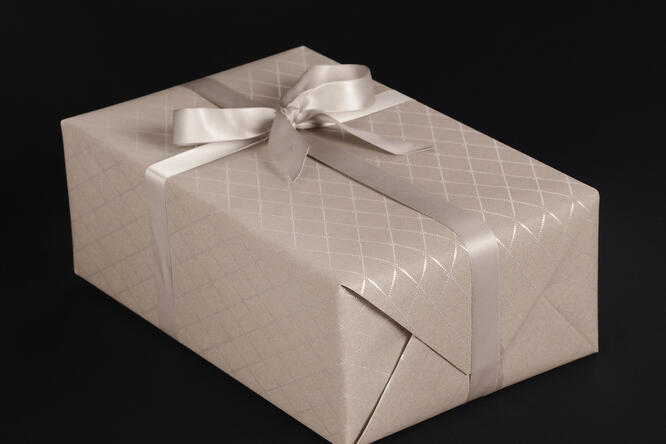 Gavepapir, Square Cool Grey 55 cm x 100 m