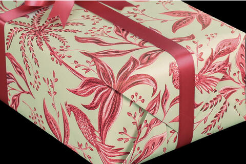 Gavepapir, Wild Cherry (5) 55 cm x 100 m