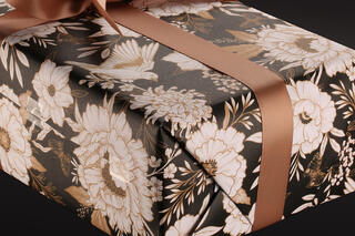 Gavepapir, Winterbloom (5) 55 cm x 100 m