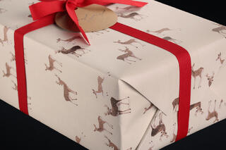 Julepapir, Christmas Deer 55 cm x 100 m