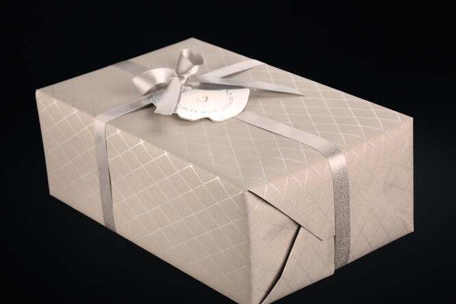 Julepapir, Christmas Square Cool Grey 55 cm x 100 m