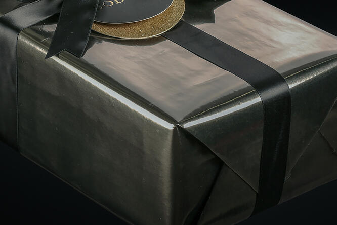 Julepapir, Glossy folie Olive Green 55 cm x 100 m