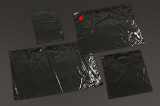 Plastpose, Sort blank LDPE 60x50 cm, 50 my