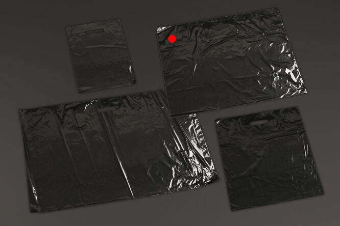 Plastpose, Sort blank LDPE 60x50 cm, 50 my