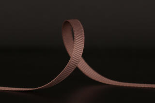 Bånd ribbet blank, Ginger Snap 6 mm x 90 m