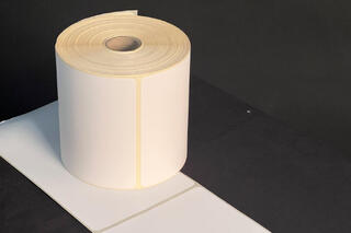 Frakt etikett 102x192 mm hvit Rull á 350 stk Thermo