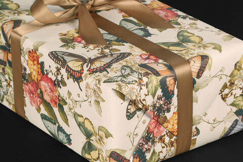 Gavepapir, Butterflies (5) 55 cm x 100 m