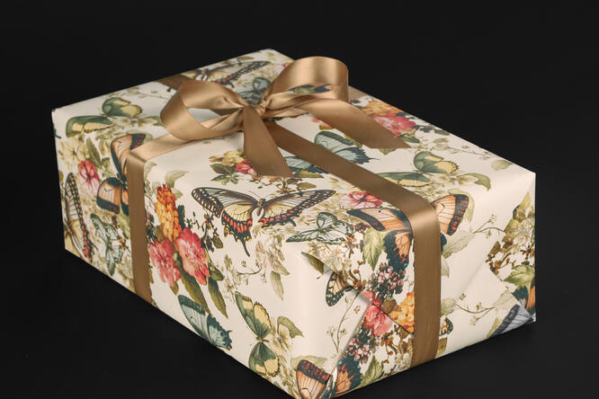 Gavepapir, Butterflies (5) 55 cm x 100 m