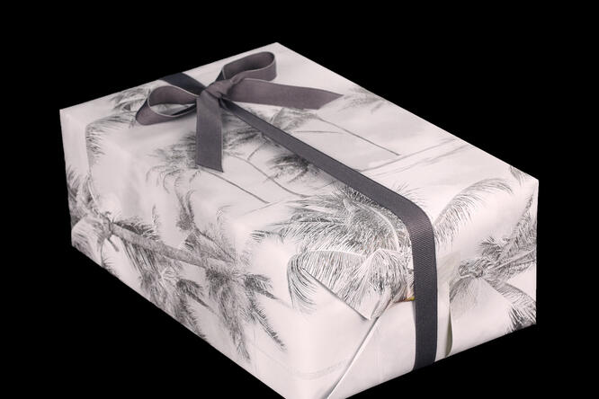 Gavepapir, Holiday Grey (5) 55 cm x 100 m