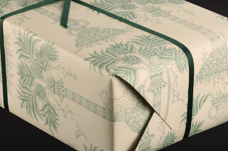 Gavepapir, Tropical Green (5) 55 cm x 100 m