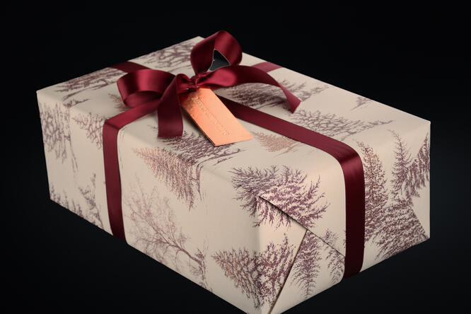 Julepapir, Christmas Atmosphere Purple 55 cm x 100 m