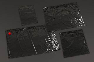 Plastpose, Sort blank LDPE 74x50 cm, 50 my
