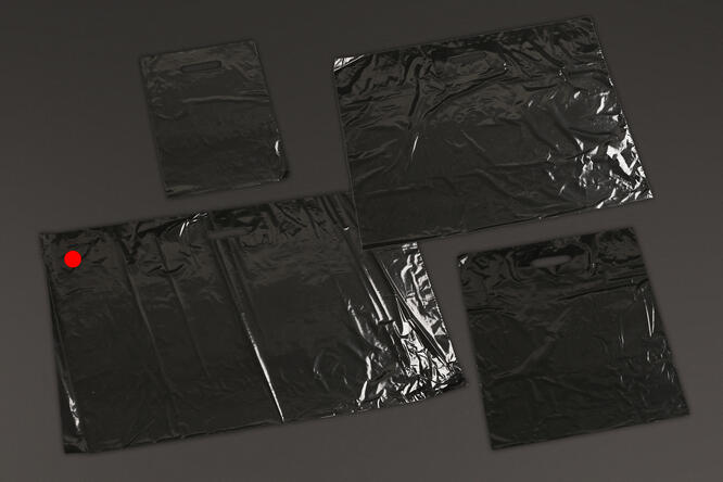 Plastpose, Sort blank LDPE 74x50 cm, 50 my