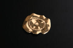 Seal, Merry Christmas - Gold 40 mm etikett/emblem