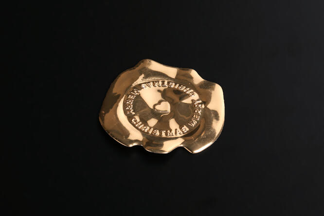 Seal,  Merry Christmas - Gold 40 mm etikett