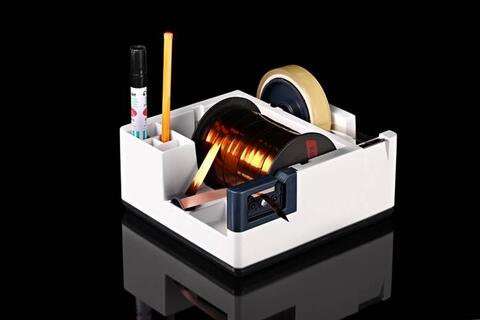 Bånd/Tape dispenser til disk, Hvit/Blå