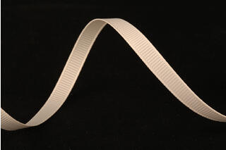 Bånd ribbet blank, Antique White 6 mm x 90 m