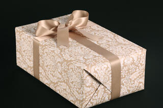 Gavepapir, Blossom Lace Nougat (5) 55 cm x 100 m