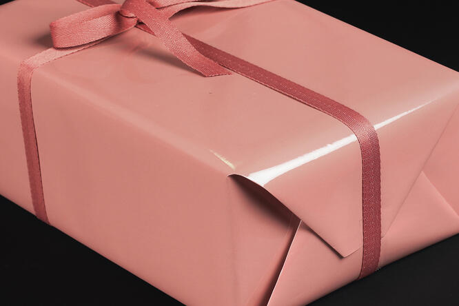 Gavepapir, Dusty Rose lakk (3) 50 cm x 180 m