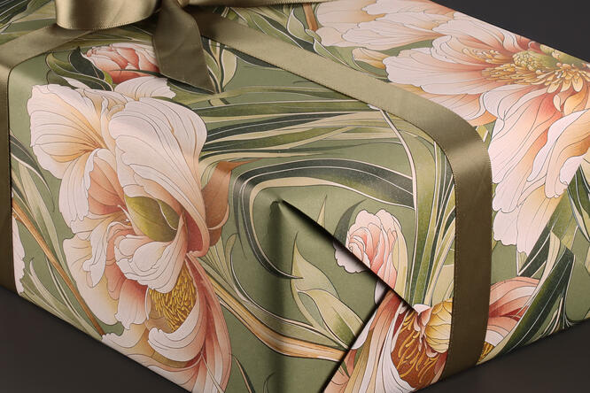 Gavepapir, Summer Peony (5) 55 cm x 100 m