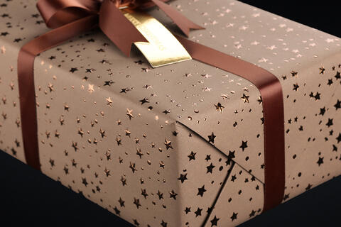 Julepapir, Little Stars Coffee 55 cm x 100 m