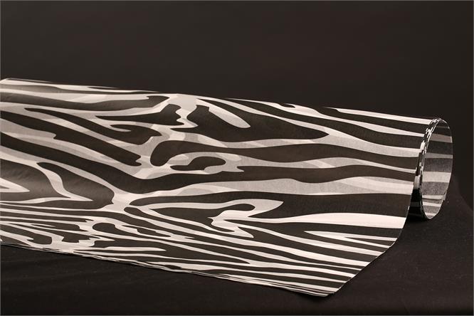 Silkepapir dyreprint, Zebra 50x75 cm,  à 480 ark