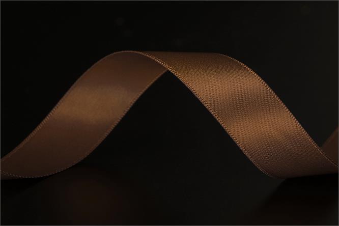Bånd "silke", Golden Brown 18 mm x 90 m