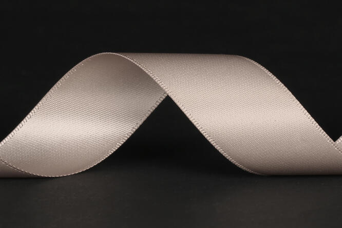 Bånd "silke", Taupe 25 mm x 90 m
