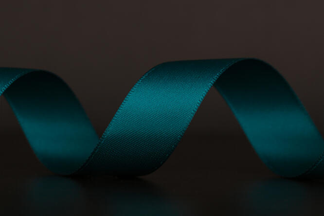 Bånd "silke", Teal 18 mm x 90 m