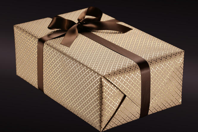 Gavepapir, Classy Gold Mocca (8) 55 cm x 80 m