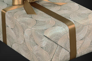 Gavepapir, Treasure Rings (5) 55 cm x 100 m