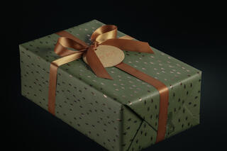 Julepapir,little trees green 55 cm x 100 m