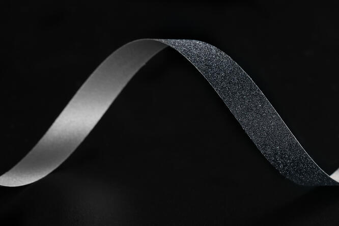Bånd Glitter, Black 10 mm x 100 m