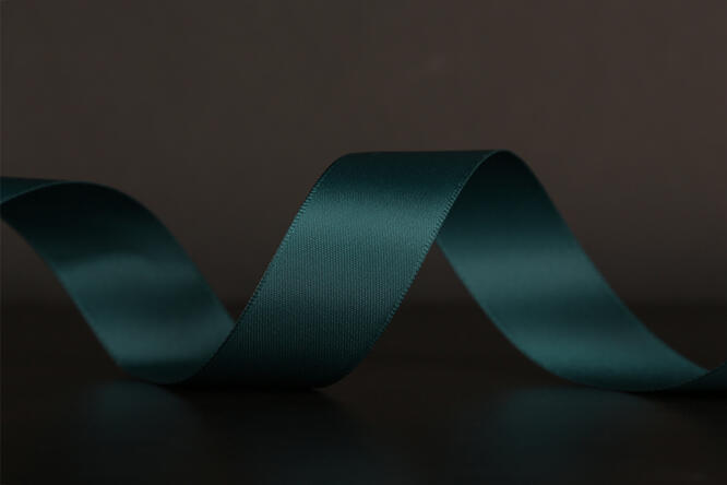 Bånd "silke", Teal 25 mm x 90 m