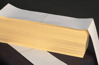 Frakt etikett 102x192 mm hvit Foldet, 3000 stk pr.krt. Thermo