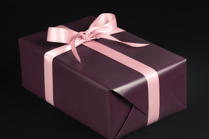 Gavepapir, Cherry matt laminat (4) 50 cm x 180 m