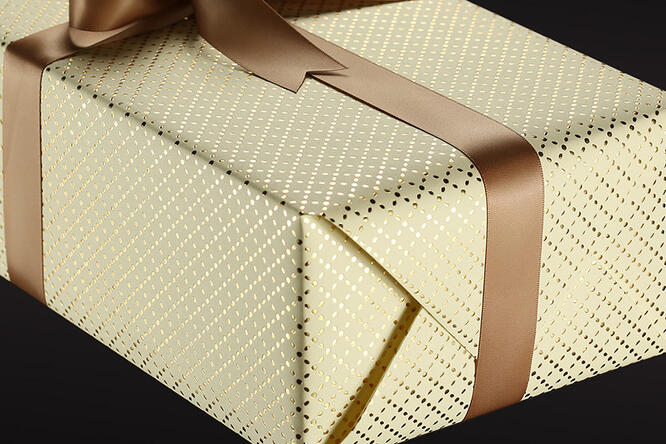 Gavepapir, Classy Gold Creme (8) 55 cm x 100 m