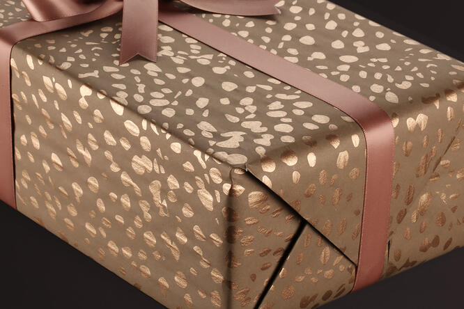 Gavepapir, Leopard Pattern (8) 55 cm x 120 m