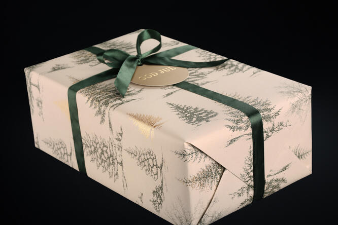 Julepapir, Christmas Atmosphere Green 55 cm x 100 m