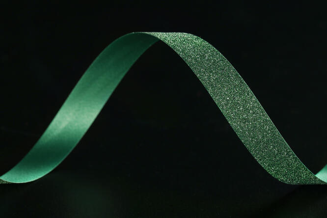 Bånd Glitter, Dark Green 10 mm x 100 m