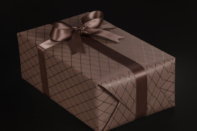 Gavepapir, Square Coffee 55 cm x 100 m