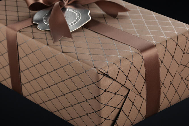 Julepapir, Christmas Square Coffee 55 cm x 100 m