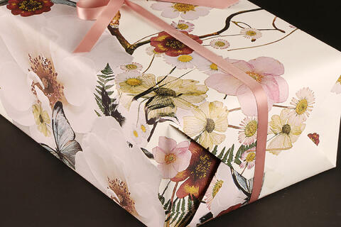 Gavepapir, Apple Bloom (5) 55 cm x 100 m