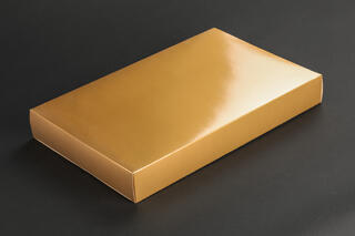 Gaveeske sidelimt, gull 38x31x5 cm
