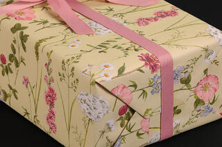 Gavepapir, Flower Meadow Green (5) 55 cm x 100 m