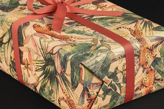 Gavepapir, Jungle Vibes (5) 55 cm x 100 m