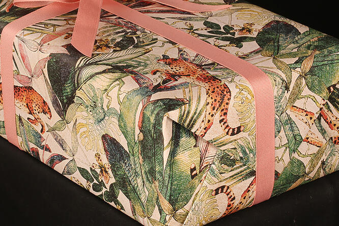 Gavepapir, Jungle Vibes (5) 55 cm x 120 m