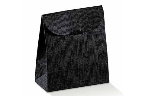 Gavepose m/klaff, Seta Black 17x7x23,5cm
