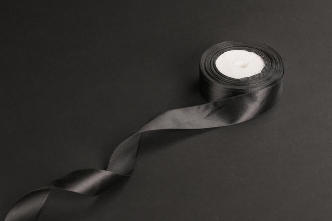 Bånd "silke", Black 30 mm x 25 m