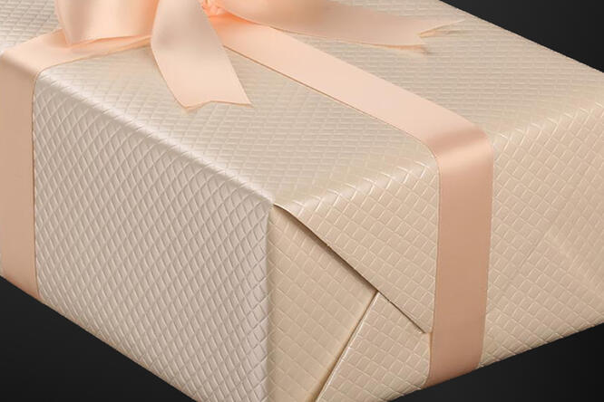 Gavepapir, Pearl White Diamant (11) 57 cm x 100 m